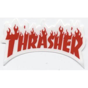 スラッシャー THRASHER／FLAME S ステッカー｜alleyoop