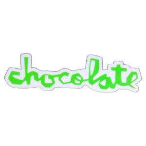 チョコレート CHOCOLATE／CHUNK STICKER 6” (GREEN) ステッカー｜alleyoop