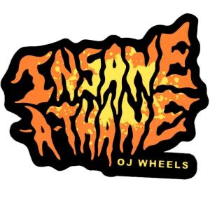 オージェー／OJ INSANE-A-THANE 2.5” (オレンジ) ステッカー｜alleyoop