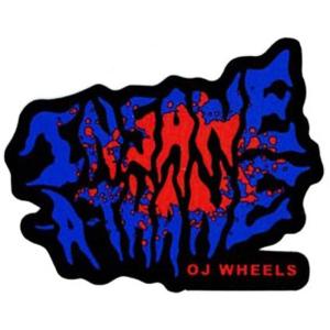 オージェー／OJ INSANE-A-THANE 2.5” (ブルー) ステッカー｜alleyoop