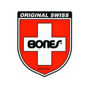 ボーンズ ベアリング BONESBEARING／BONES SWISS SHIELD STICKER ステッカー｜alleyoop