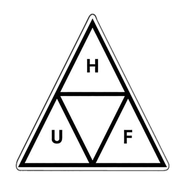 ハフ／HUF TRIPLE TRIANGLE STICKER (WHITE) ステッカー