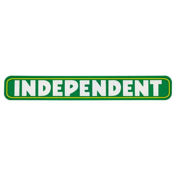 インディペンデント／INDEPENDENT BAR LOGO STICKER 6in (GREEN/...