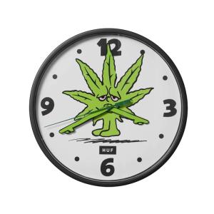 ハフ／HUF GREEN BUDDY WALL CLOCK (NATURAL) 時計｜alleyoop