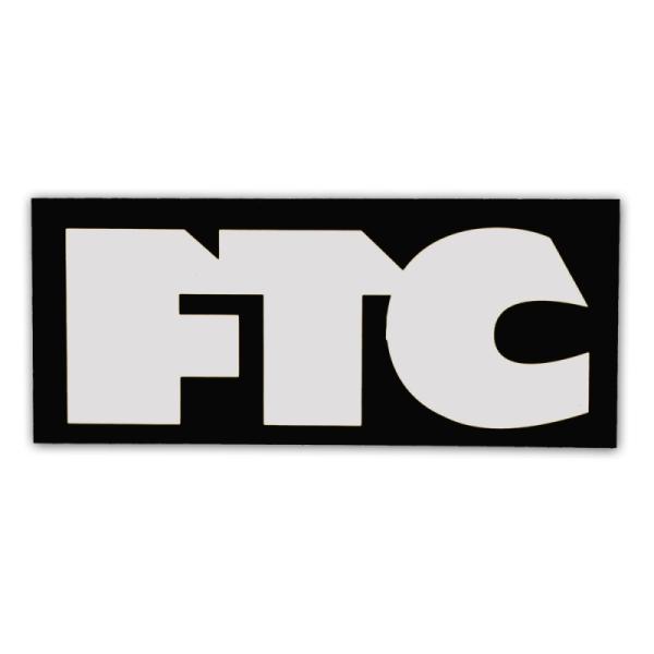 エフティーシー／FTC LOGO (BLACK/WHITE) MEDIUM ステッカー