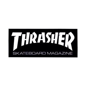 THRASHER スラッシャー THRASHER LOGO STICKER MINI BLACK スケートボード スケボー ステッカー シール ステッカー シール