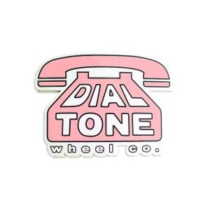 DIALTONE WHEELS ダイアルトーン ウィール DIAL LOGO PINK ステッカー