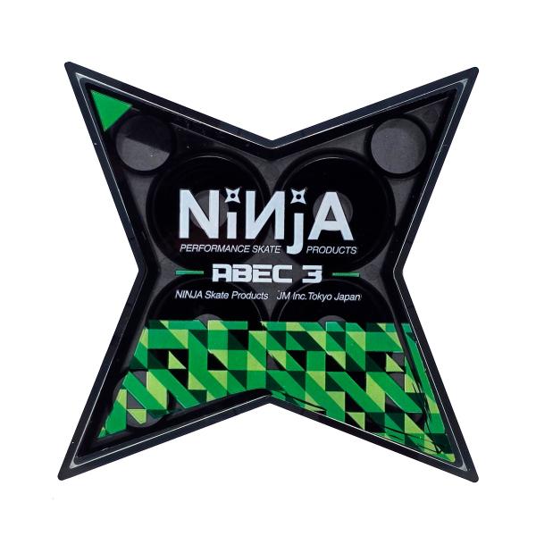 NINJA ニンジャ ニンジャ ABEC3 グリースタイプ スケートボード スケボー ベアリング グ...