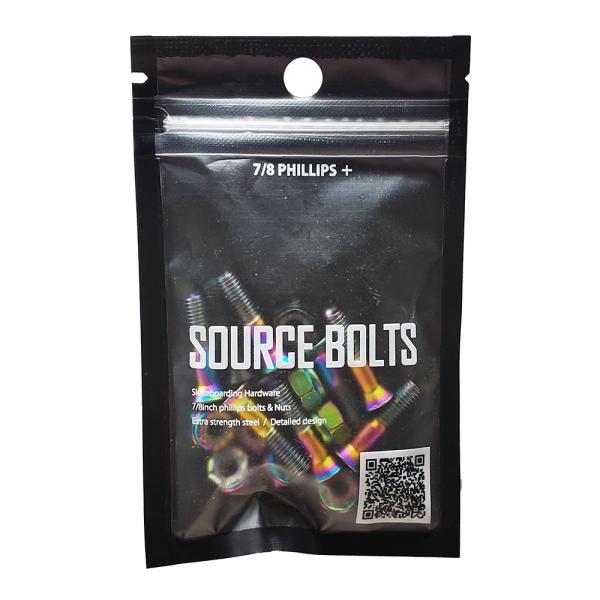 SOURCE ソース SOURCE BOLTS ( RAINBOW ) プラス 7/8 スケートボー...