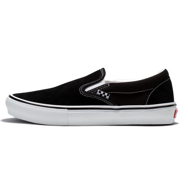 VANS ヴァンズ VANS SKATE SLIP-ON (スリッポン) BLACK/WHITE ス...