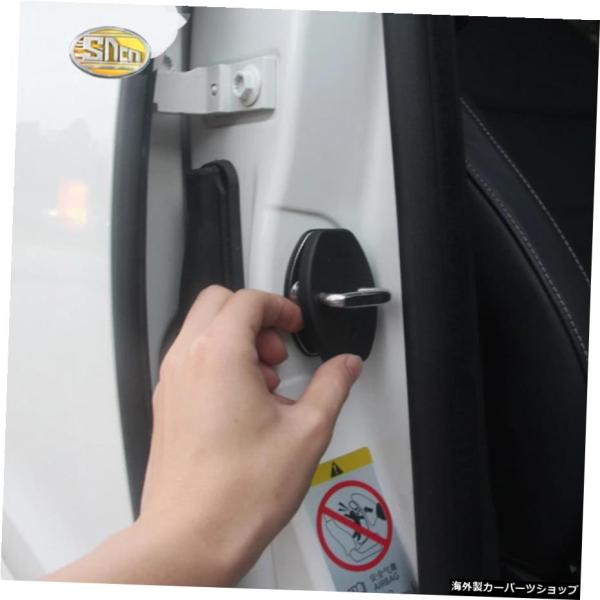 4個/ロットSkodaOctaviaA5 A7 RS用ドアロック保護カバーYeti優れた防水錆腐食カ...