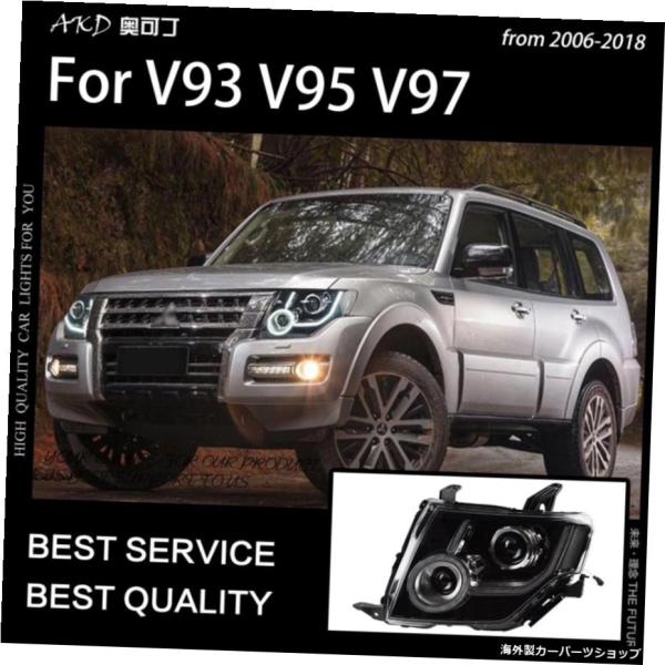 パジェロV97ヘッドライトのカースタイリング2006-2020V93LEDヘッドライトモンテロV85...