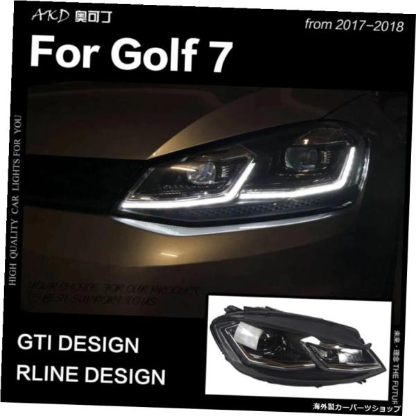 AKDカースタイリングforVWGolf 7 MK7 LED Headlight Golf7.5 R...