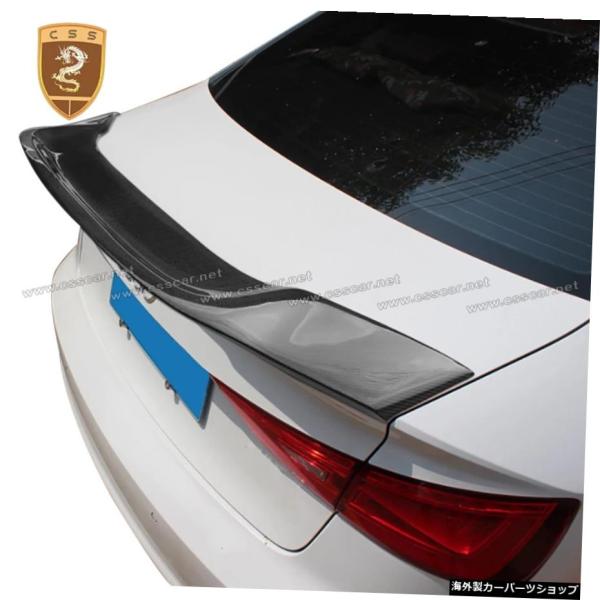 CSSCAR新しいデザインのアウディ用リアトランクウィングスポイラー-A3リアスポイラーRスタイルカ...