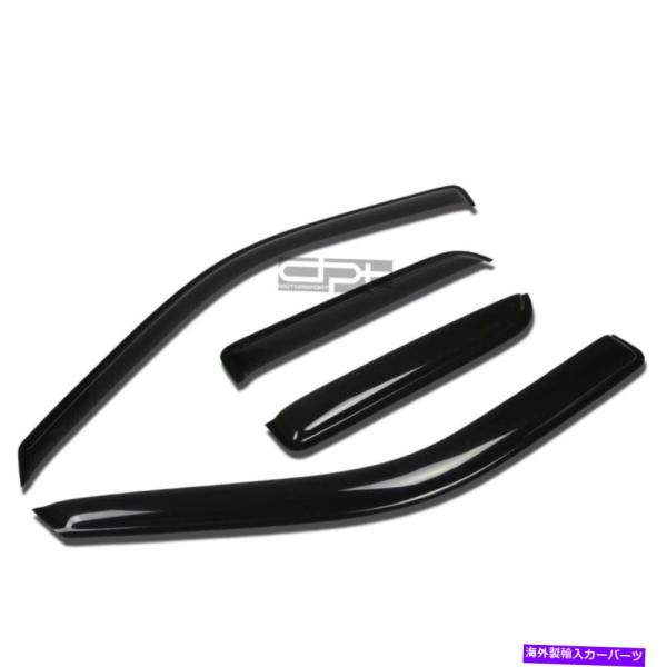 バグシールド フィット09-14 RAMスーパー/エクスモート煙色の窓窓バイザー/風の脱膜ベントレイ...