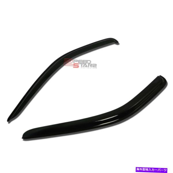 バグシールド 05-10ダコタエクステブ用のダークチントウィンドウバイザー/風ディフレクターベントレ...