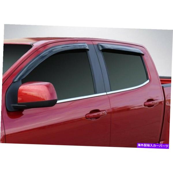 バグシールド 2004年から2012年のシボレーコロラド拡張タクシーのテープオンベントバイザー Ta...