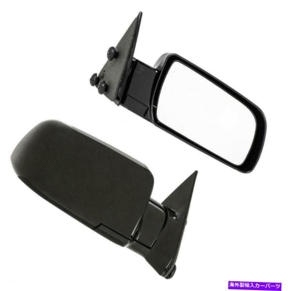 USミラー マニュアルサイドミラー1995-1999 GMCユーコンの左＆右ペアセット2 Manua...