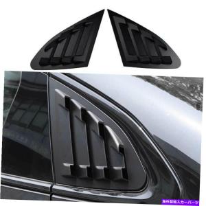 trim panel シボレーマリブ2016-2021のブラックサイドウィンドウルーバーシャ??ッターカバートリム2PCS Black Side Window Louver Shutter Cover Tr