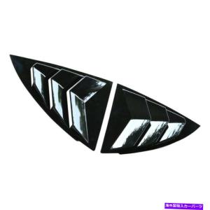 trim panel 光沢のある黒いサイドウィンドウルーバーシャ??ッターカバーテスラモデルY 2020-2022のトリム Glossy Black Side Window Louver Shutter