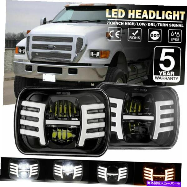 USヘッドライト フォードGMCピックアップトラックのための2倍7×6 "5×7" LEDヘッドライ...