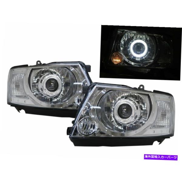 USヘッドライト 日産LHDのためのAngel-Eye Headlight Chrome for N...