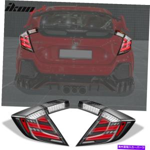 USテールライト フィット17-20 Honda Civic 10th Gen FK8タイプRハッチバックMUGEN LEDテールライト4PC Fits 17-20 Honda Civic 10th Gen FK8 Type R｜allier-store