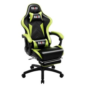 RAKU ゲーミングチェア 振動機能付き リクライニング
