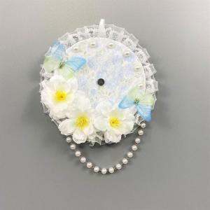 缶バッジロゼット 花 蝶 レース グッズ かわ...の詳細画像4