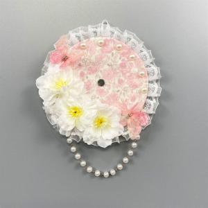 缶バッジロゼット 花 蝶 レース グッズ かわ...の詳細画像5