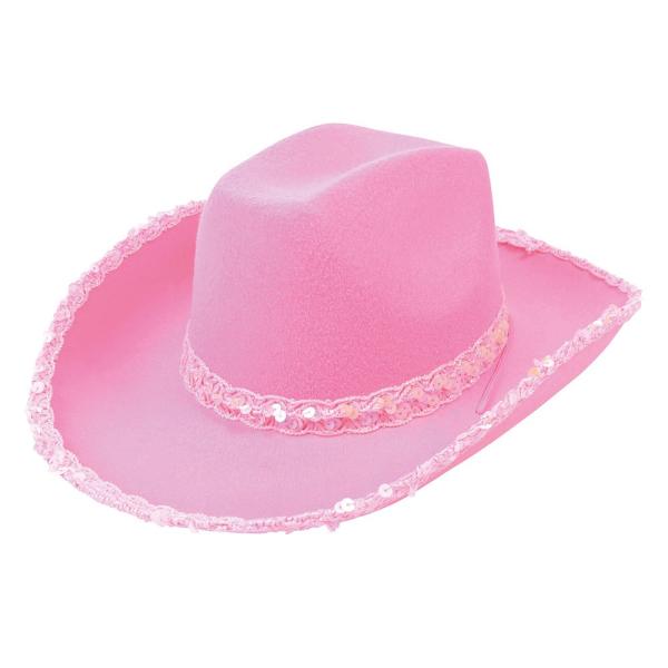 【並行輸入品】Bristol Novelty Cowboy Pink Felt Hat/Sequin...