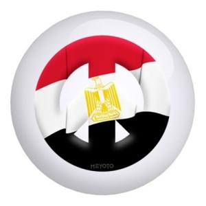 【並行輸入品】エジプトメヨト国旗ボーリングボール Egypt Meyoto Flag Bowling Ball (10lbs)