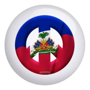 【並行輸入品】ハイチメヨト国旗ボーリングボール Haiti Meyoto Flag Bowling Ball (16lbs)