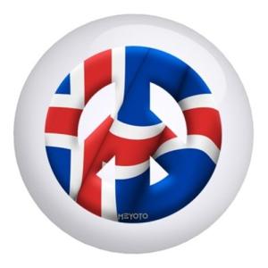 【並行輸入品】アイスランドメヨト旗ボーリングボール 8lbs Iceland Meyoto Flag Bowling Ball (8lbs)