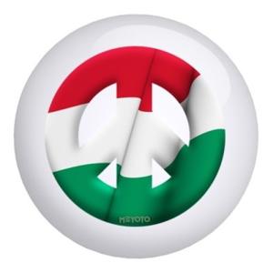 【並行輸入品】ハンガリーメヨト国旗ボーリングボール Hungary Meyoto Flag Bowling Ball (14lbs)