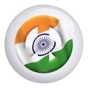 【並行輸入品】インドメヨト国旗ボーリングボール India Meyoto Flag Bowling Ball (16lbs)