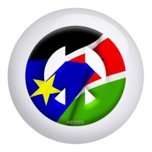 【並行輸入品】Bowlerstore Products 南スーダン メヨト国旗ボウリングボール (12ポンド) Bowlerstore Prod