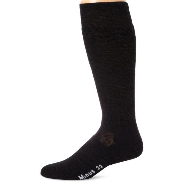 Minus33 Merino Wool Ski and Snowboard Sock Black X...