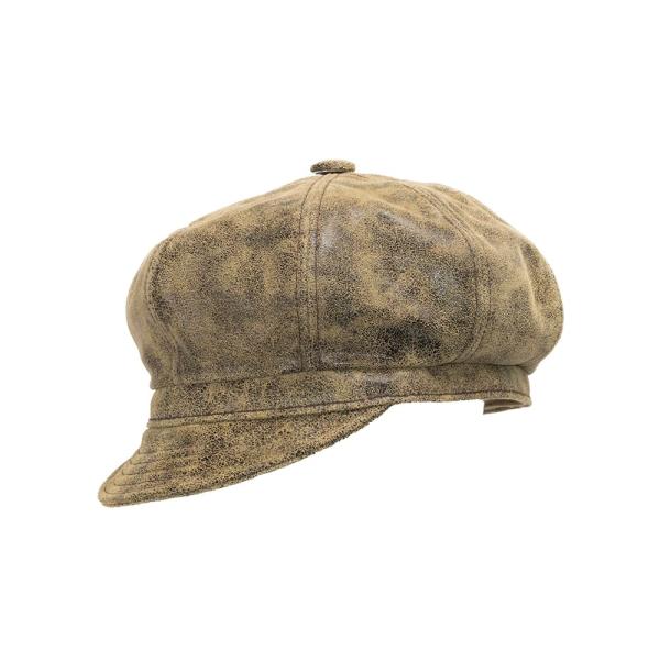 【並行輸入品】新しい英語Newsboyアンティークレザーアイビーキャップ帽子 カラー: ブラウン U...