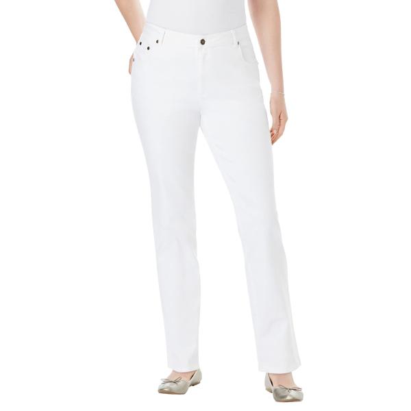 【並行輸入品】Woman Within レディース プラスサイズ ストレートレッグ ストレッチジーン...