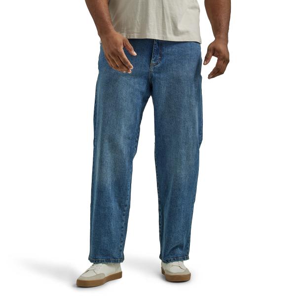【並行輸入品】LEE メンズ ビッグ&amp;トール カスタムフィット ゆったりストレートレッグジーンズ, ...