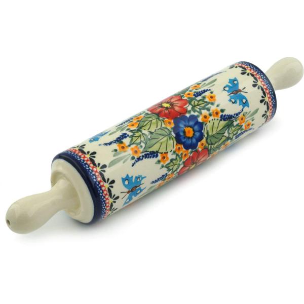 【並行輸入品】Polish Pottery めん棒 13インチ スプリングスプレンダーユニカット P...