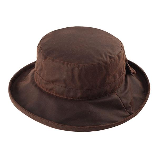 【並行輸入品】Waxed Cotton BowキャンバスLadies Wide Brim Hat カ...