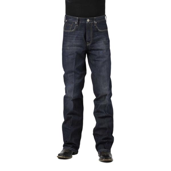 Stetson Men&apos;s 1312 Relaxed Fit Jeans with Flag Det...