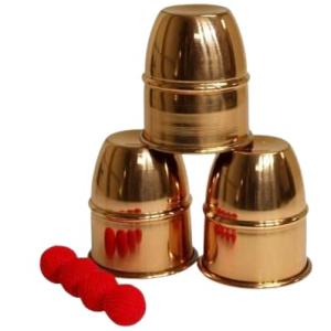 【並行輸入品】Premium Magic Cups & Balls (Copper) Trick