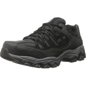 【並行輸入品】Skechers for casual steel toe work sneaker,Black/Charcoal,13 M US