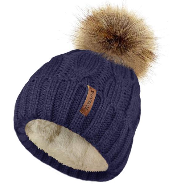 【並行輸入品】(Navy)   TOSKATOK Ladies chunky soft cable ...