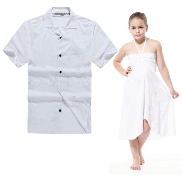 【並行輸入品】[Hawaii Hangover] 結婚式のハワイアンルアウの服メンズシャツの女の子の...