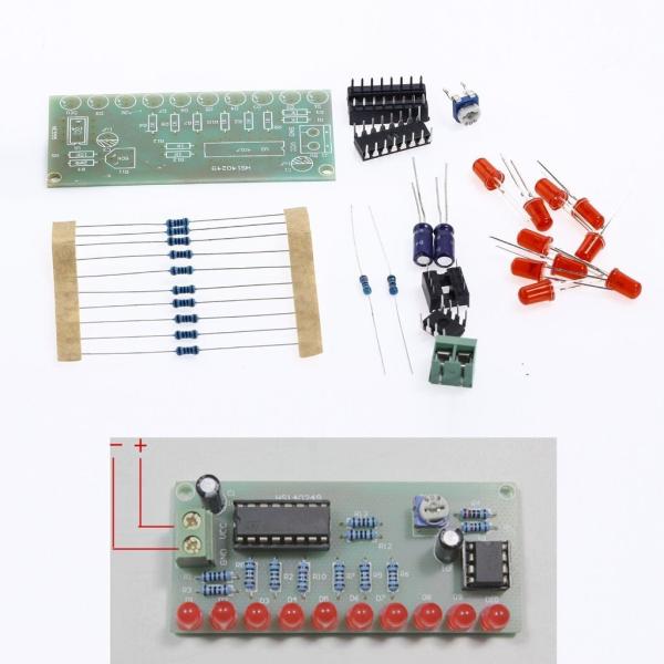 【並行輸入品】NE555 + CD4017 Light Water Electronic Suite...