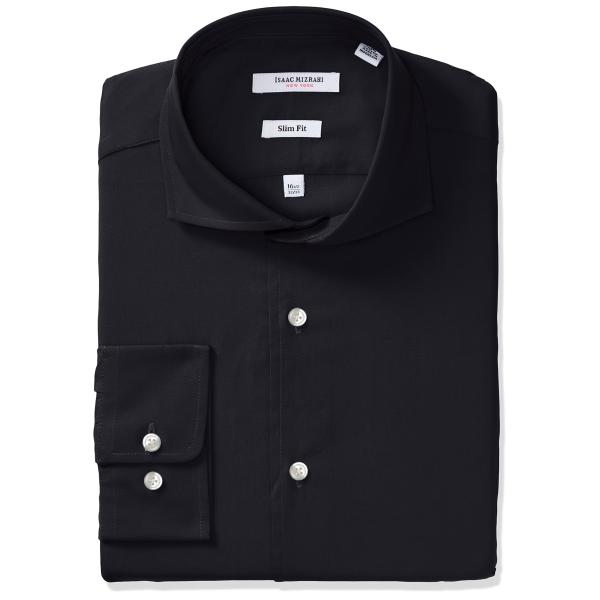 【並行輸入品】Isaac MizrahiメンズスリムフィットソリッドブロードCut Away Col...